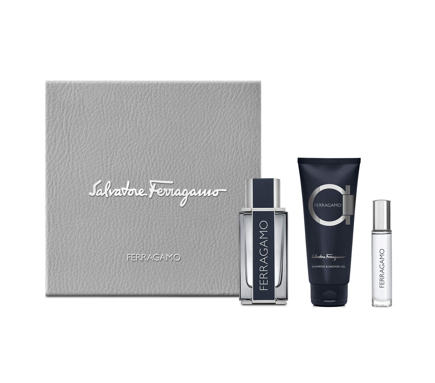 SET SALVATORE FERREGAMO 100 ML  + GEL + MINI